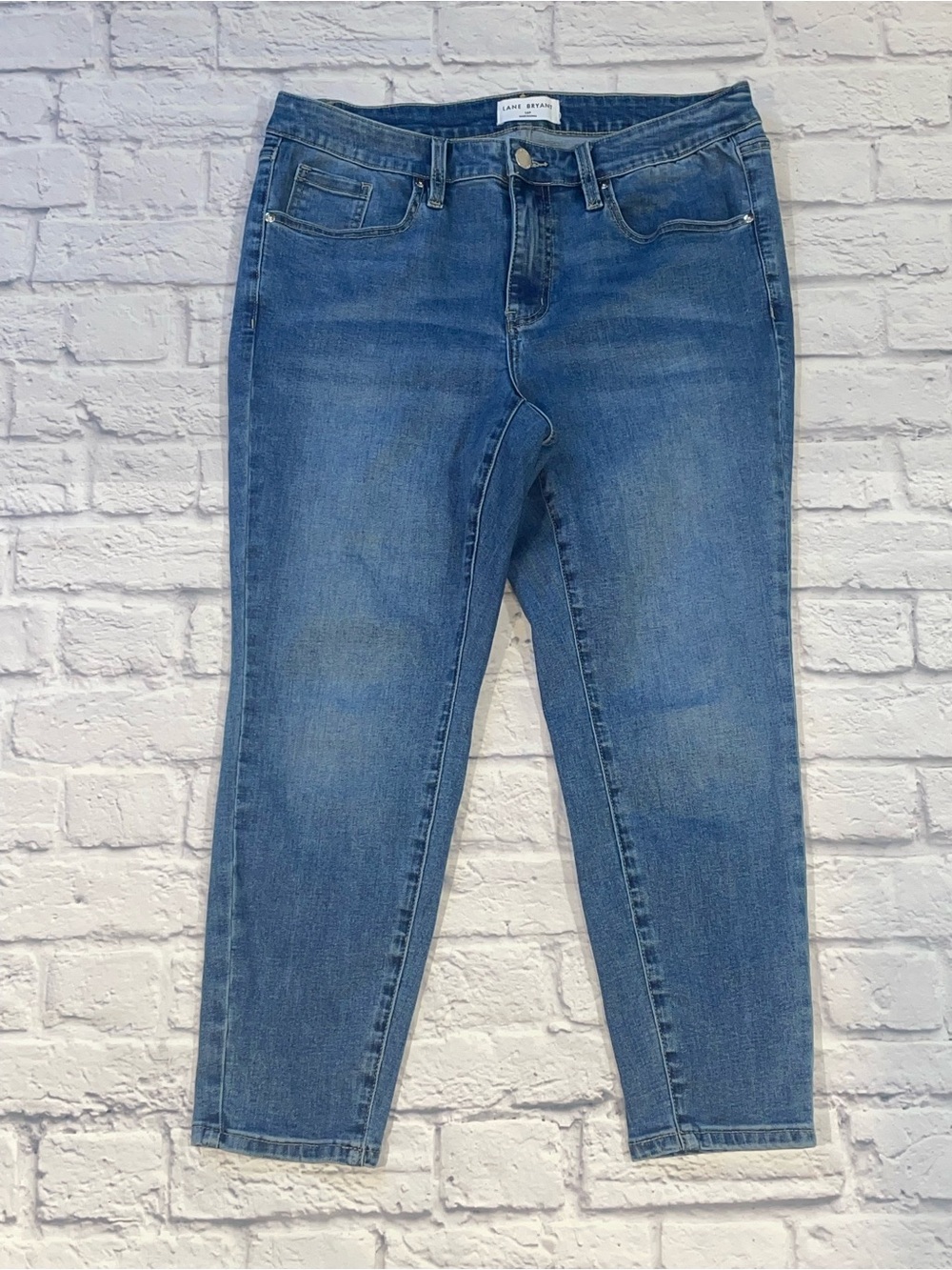 Lane Bryant Mid-Rise Signature Fit Genius Skinny (Blue) Size 16P
